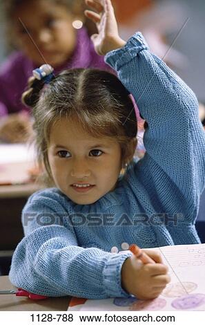 hand, Hispanic, school, classroom, coloring, girl, questioning View Large Photo Image Stock Photo - hand, Hispanic, school, classroom, coloring, girl, questioning. Fotosearch