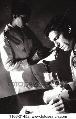 Stock Image - industry, microscope, research, science, researchers, researching, scientists. Fotosearch