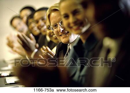 meeting, group, multiethnic, clapping, business, Middle-aged, applause View Large Photo Image Stock Image - meeting, group, multiethnic, clapping, business, Middle-aged, applause. Fotosearch