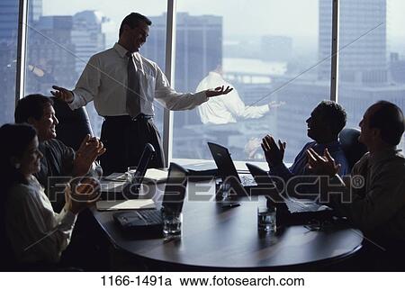 meeting, group, multiethnic, table, clapping, presentation View Large Photo Image Stock Image - meeting, group, multiethnic, table, clapping, presentation. Fotosearch