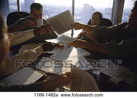 meeting, group, paperwork, coffee, drinking, business, Middle-aged View Large Photo Image Stock Image - meeting, group, paperwork, coffee, drinking, business, Middle-aged. Fotosearch