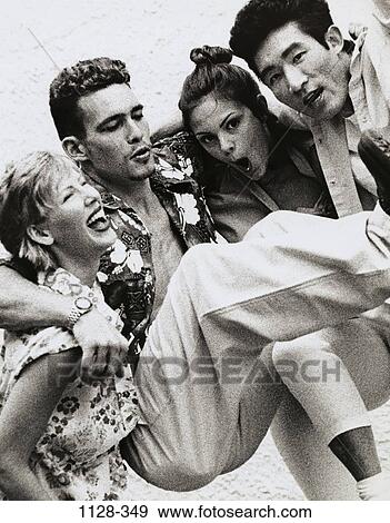 multiethnic, people, beach, laughing, outdoors, friends, unity View Large Photo Image Stock Photo - multiethnic, people, beach, laughing, outdoors, friends, unity. Fotosearch