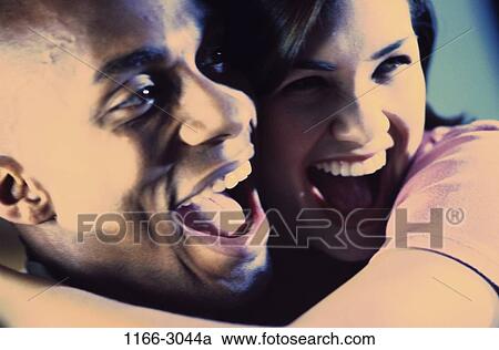 multiethnic, people, smiling, couple, laughing, Middle-aged, hugging View Large Photo Image Stock Image - multiethnic, people, smiling, couple, laughing, Middle-aged, hugging. Fotosearch