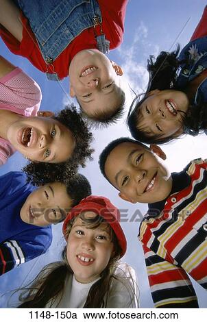 multiethnic, people, smiling, happy, standing, outdoors, friends View Large Photo Image Stock Image - multiethnic, people, smiling, happy, standing, outdoors, friends. Fotosearch