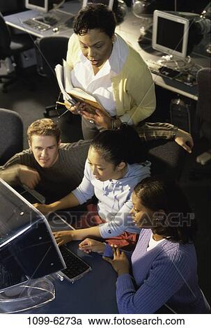 multiethnic, people, teacher, computer, education, class, learning View Large Photo Image Stock Image - multiethnic, people, teacher, computer, education, class, learning. Fotosearch