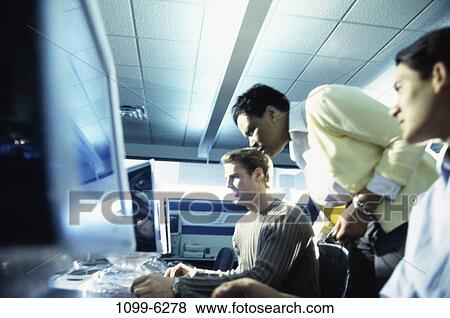 multiethnic, people, teacher, computer, education, class View Large Photo Image Stock Photo - multiethnic, people, teacher, computer, education, class. Fotosearch