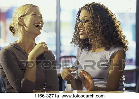 multiethnic, women, people, smiling, talking, eyeglasses View Large Photo Image Stock Image - multiethnic, women, people, smiling, talking, eyeglasses. Fotosearch