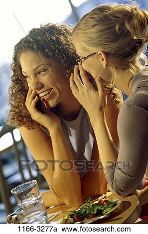 multiethnic, women, people, smiling, talking, eyeglasses, salad View Large Photo Image Stock Image - multiethnic, women, people, smiling, talking, eyeglasses, salad. Fotosearch