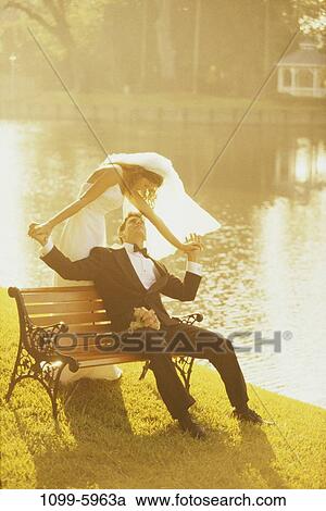people, bench, lake, outdoors, park, wedding, bride View Large Photo Image Stock Image - people, bench, lake, outdoors, park, wedding, bride. Fotosearch