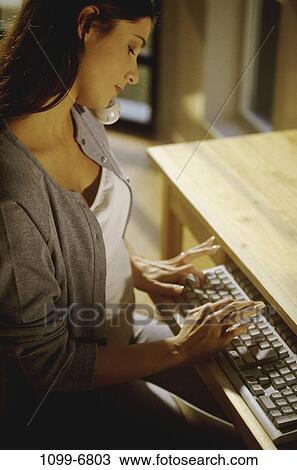 Stock Image - people, computer, Computers adult. Fotosearch