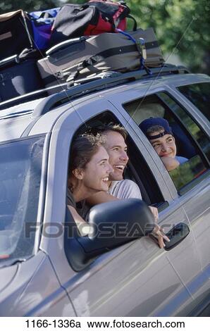 people, excitement, car, luggage, outdoors, adventurous, camping View Large Photo Image Stock Image - people, excitement, car, luggage, outdoors, adventurous, camping. Fotosearch