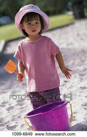 Stock Photo - people, girl, outdoors, child, kid, Girls outdoors various. Fotosearch