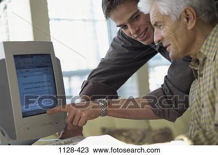 people, home, monitor, technology, computer, pointing View Large Photo Image Stock Image - people, home, monitor, technology, computer, pointing. Fotosearch