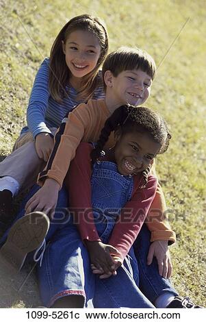 Stock Image - people, outdoors, children, kids, Chidren outdoors activity. Fotosearch