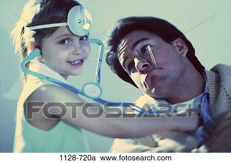 people, playing, doctor, thermometer, stethoscope, family, play View Large Photo Image Stock Image - people, playing, doctor, thermometer, stethoscope, family, play. Fotosearch