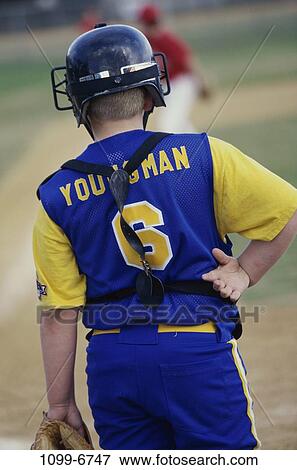people, playing, helmet, baseball, mask, back, boy View Large Photo Image Stock Photo - people, playing, helmet, baseball, mask, back, boy. Fotosearch