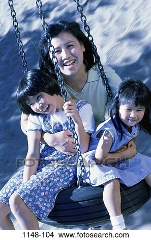 people, smiling, Asian, mother, happy, laughing, swing View Large Photo Image Picture - people, smiling, Asian, mother, happy, laughing, swing. Fotosearch