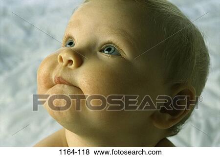 people, staring, face, baby, awe, curious, future View Large Photo Image Stock Photo - people, staring, face, baby, awe, curious, future. Fotosearch