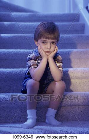 people, steps, stairs, sitting, boy, child, lonely View Large Photo Image Stock Photograph - people, steps, stairs, sitting, boy, child, lonely. Fotosearch