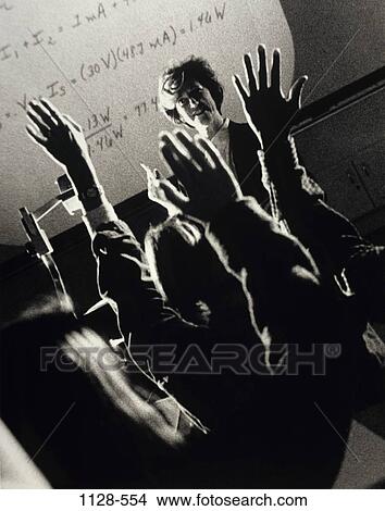 Picture - people, teacher, classroom, occupations, leadership, future, commitment. Fotosearch