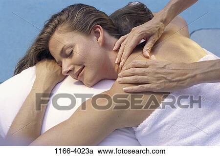 people, woman, relaxing, indulgence, brunette, indoors, massage View Large Photo Image Stock Image - people, woman, relaxing, indulgence, brunette, indoors, massage. Fotosearch