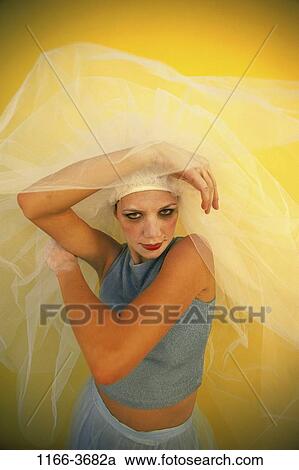 people, woman, veil, fashion, indoors, strange, Caucasian View Large Photo Image Stock Image - people, woman, veil, fashion, indoors, strange, Caucasian. Fotosearch