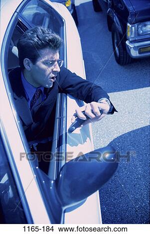 Picture - telephone, window, phone, business, outdoors, concepts. Fotosearch