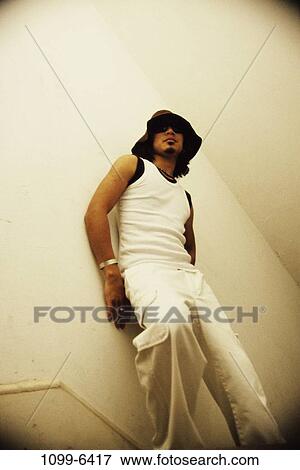 white, people, hat, stairway, Hispanic, sunglasses View Large Photo Image Stock Photo - white, people, hat, stairway, Hispanic, sunglasses. Fotosearch