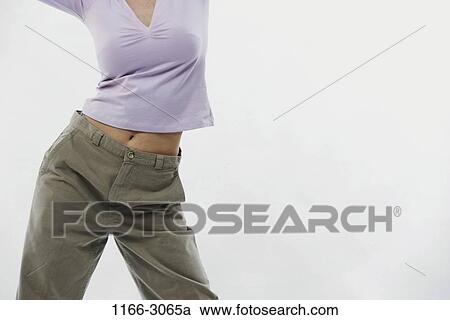 Woman, stomach, body parts, torso, belly, navel Stock Image | 1166