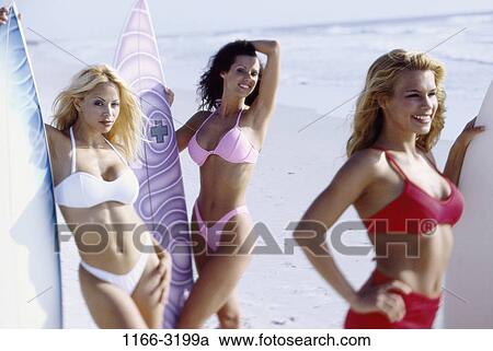 women, people, beach, friends, surfboards, posing View Large Photo Image Stock Image - women, people, beach, friends, surfboards, posing. Fotosearch