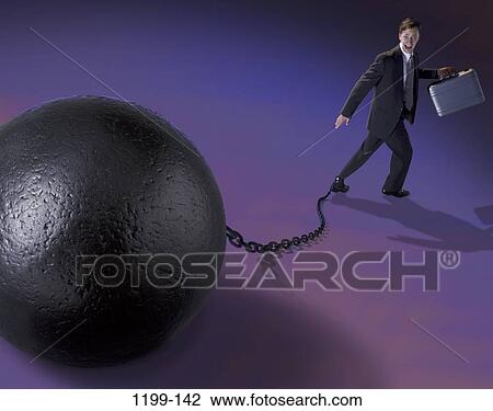 chain, ball, stress, business, overworked View Large Photo Image Stock Image - chain, ball, stress, business, overworked. Fotosearch
