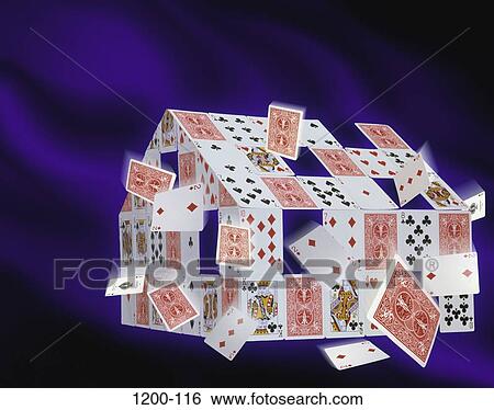 Stock Photograph - delicate, risk, mystical, house, accuracy, fragile, achievement. Fotosearch
