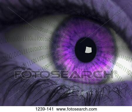 eye, binary, staring, technology, computer, purple, stare View Large Photo Image Stock Image - eye, binary, staring, technology, computer, purple, stare. Fotosearch