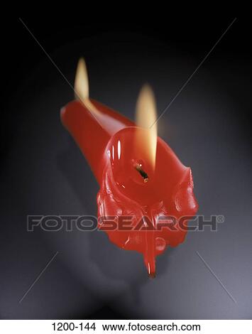 Picture - fire, time, stress, candle, burning, melting. Fotosearch