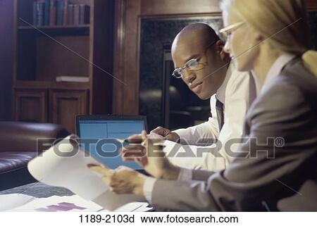 Stock Image - group, business, businesspeople, Business scenes indoors. Fotosearch
