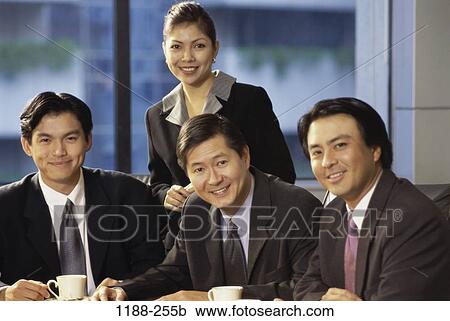 group, smiling, coworkers, Asian, business, smile View Large Photo Image Stock Image - group, smiling, coworkers, Asian, business, smile. Fotosearch