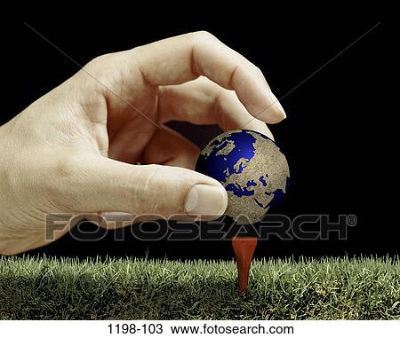 hand, golf, globe, ball, mischievous, Earth, tee View Large Photo Image Stock Image - hand, golf, globe, ball, mischievous, Earth, tee. Fotosearch