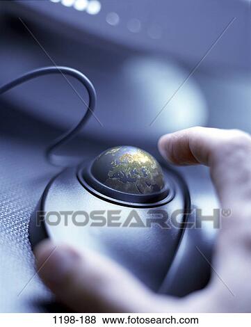 hand, world, globe, mouse, computer, future, global View Large Photo Image Stock Photo - hand, world, globe, mouse, computer, future, global. Fotosearch