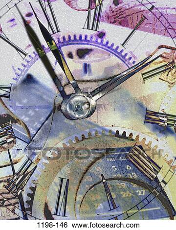 Stock Photograph - hands, clock, time, dates, accuracy, schedule, calendar. Fotosearch