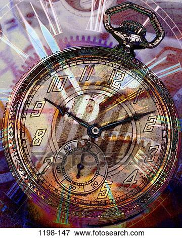 Stock Photo - hands, time, face, watch, timepieces, accuracy, montage. Fotosearch