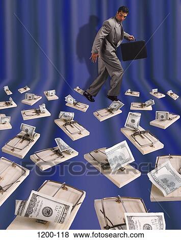 Stock Photo - industry, choices, challenges, risk, humor, finance, stock market. Fotosearch