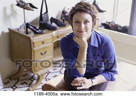 industry, woman, shoes, business, retail, indoors View Large Photo Image Stock Image - industry, woman, shoes, business, retail, indoors. Fotosearch
