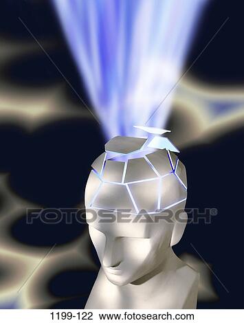 Stock Image - light, head, brain, achievement, adventurous, education, learning. Fotosearch