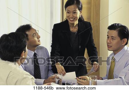 meeting, group, Asian, conference, business, indoors, businesspeople View Large Photo Image Stock Image - meeting, group, Asian, conference, business, indoors, businesspeople. Fotosearch