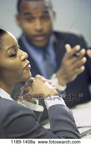 meeting, group, business, serious, indoors, African-American, businesspeople View Large Photo Image Stock Image - meeting, group, business, serious, indoors, African-American, businesspeople. Fotosearch