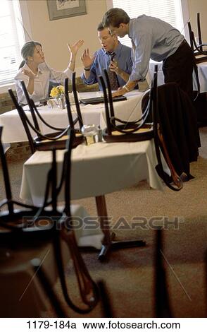 meeting, group, gesturing, business, confrontation, chairs, restaurant View Large Photo Image Stock Image - meeting, group, gesturing, business, confrontation, chairs, restaurant. Fotosearch