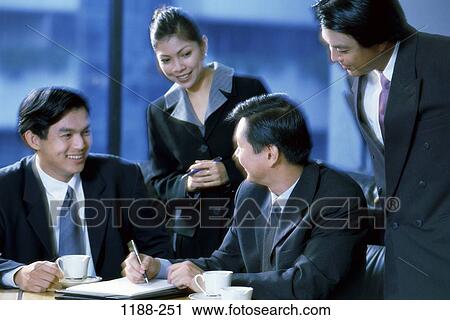 meeting, group, smiling, Asian, contract, deal, signing View Large Photo Image Stock Image - meeting, group, smiling, Asian, contract, deal, signing. Fotosearch