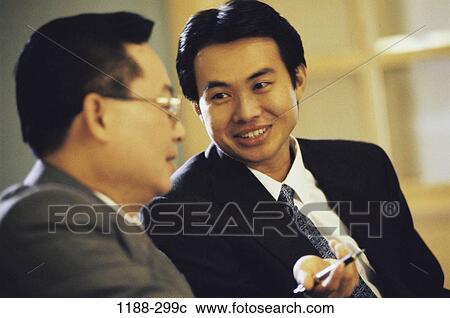 meeting, men, talking, Asian, conversation, business View Large Photo Image Stock Image - meeting, men, talking, Asian, conversation, business. Fotosearch