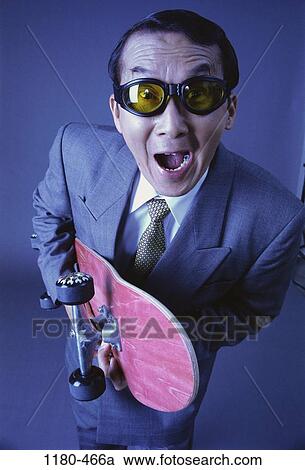 Middle-aged, excited, business, sunglasses, enthusiastic, Asian View Large Photo Image Stock Image - Middle-aged, excited, business, sunglasses, enthusiastic, Asian. Fotosearch