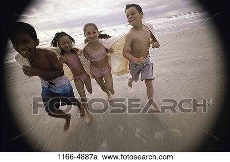 multiethnic, people, water, running, beach, towel View Large Photo Image Stock Image - multiethnic, people, water, running, beach, towel. Fotosearch